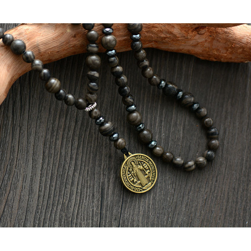 Jesus Pendant Mens Rosary Jesus Pendant Mens Rosary