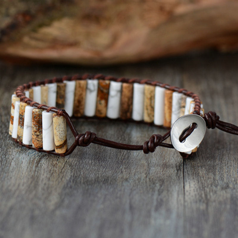 Howlite Wrap Bracelet Howlite Wrap Bracelet