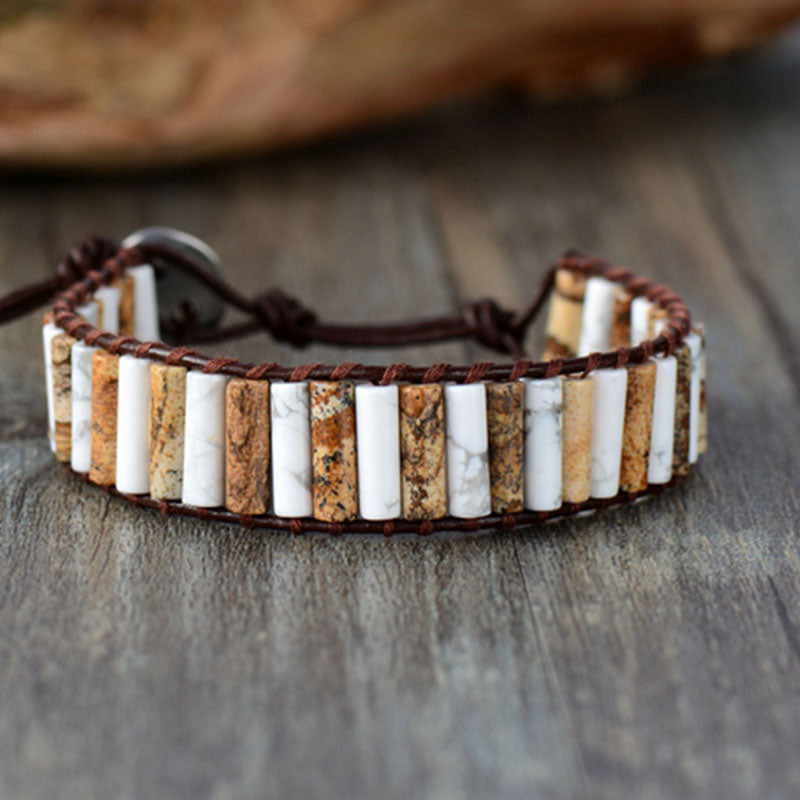 Howlite Wrap Bracelet Howlite Wrap Bracelet