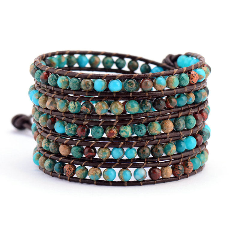 Natural Stone Leather Wrap Natural Stone Leather Wrap