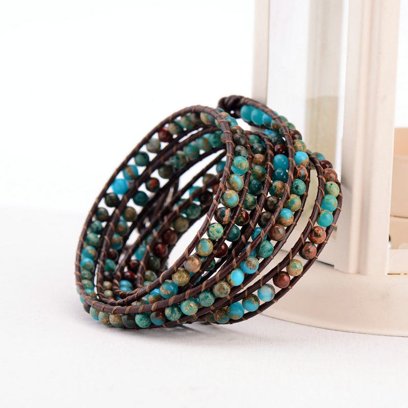 Natural Stone Leather Wrap Natural Stone Leather Wrap