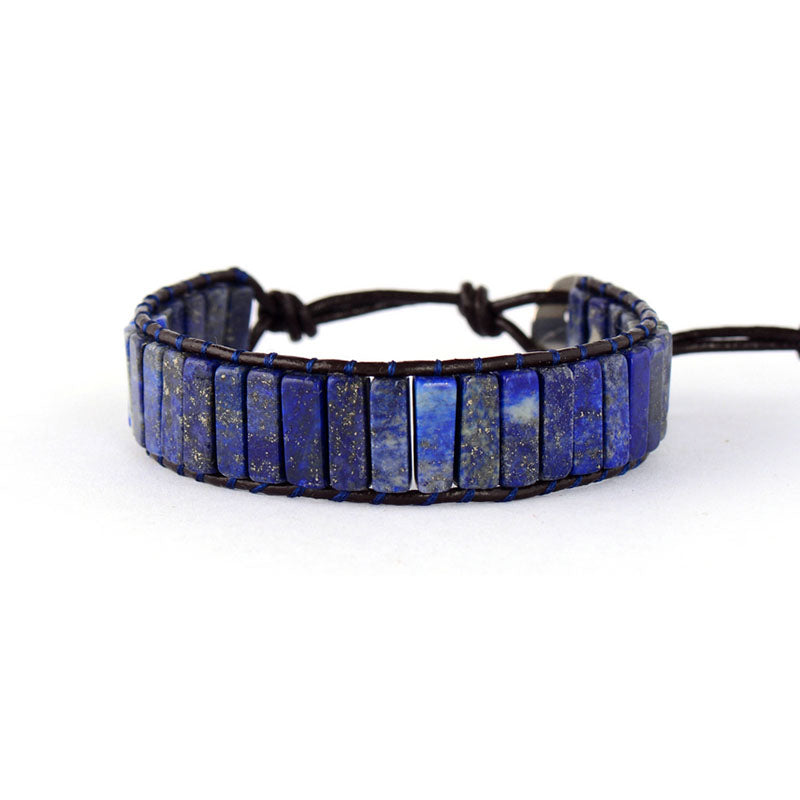 Lapis Lazuli Leather Wrap Bracelet Lapis Lazuli Leather Wrap Bracelet
