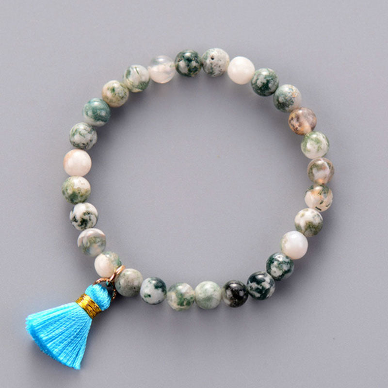 Pyrite Tassel Stretch Bracelet Pyrite Tassel Stretch Bracelet