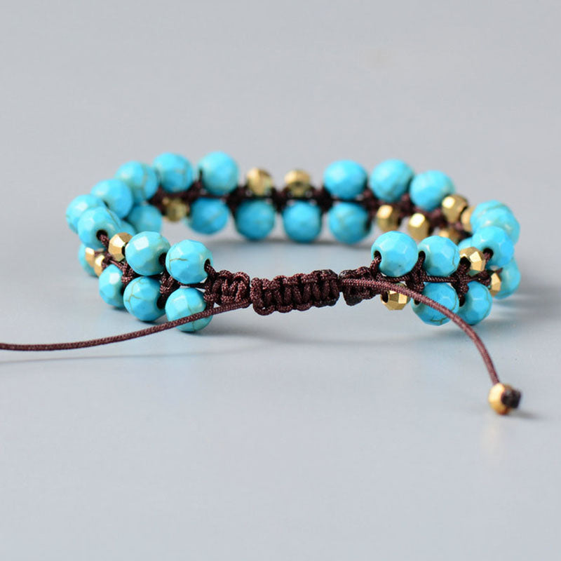 Faceted India Braided Bracelet Faceted India Braided Bracelet