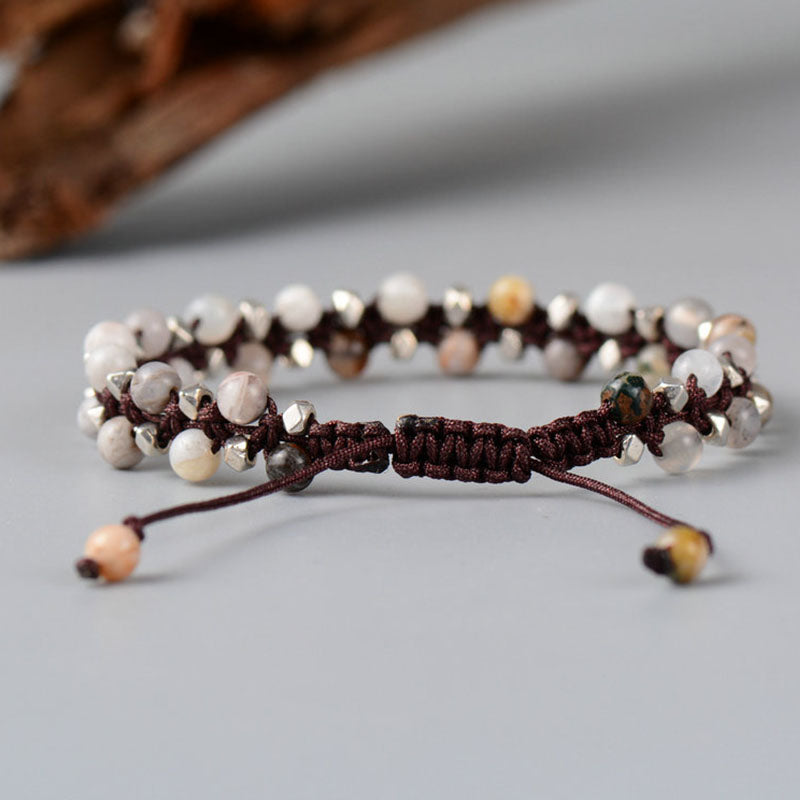 Faceted India Braided Bracelet Faceted India Braided Bracelet