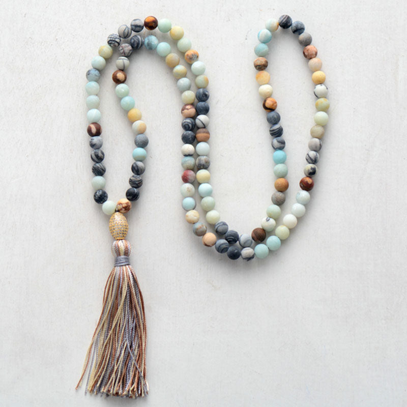 Micro Paved Cubic Zirconia Tassel Necklace Micro Paved Cubic Zirconia Tassel Necklace