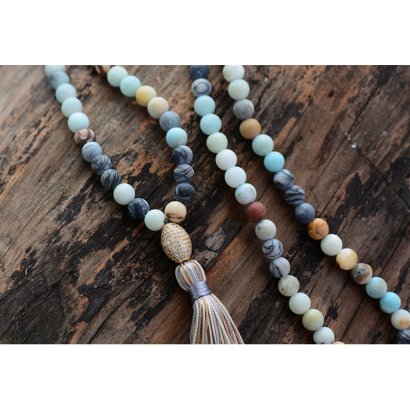 Micro Paved Cubic Zirconia Tassel Necklace Micro Paved Cubic Zirconia Tassel Necklace