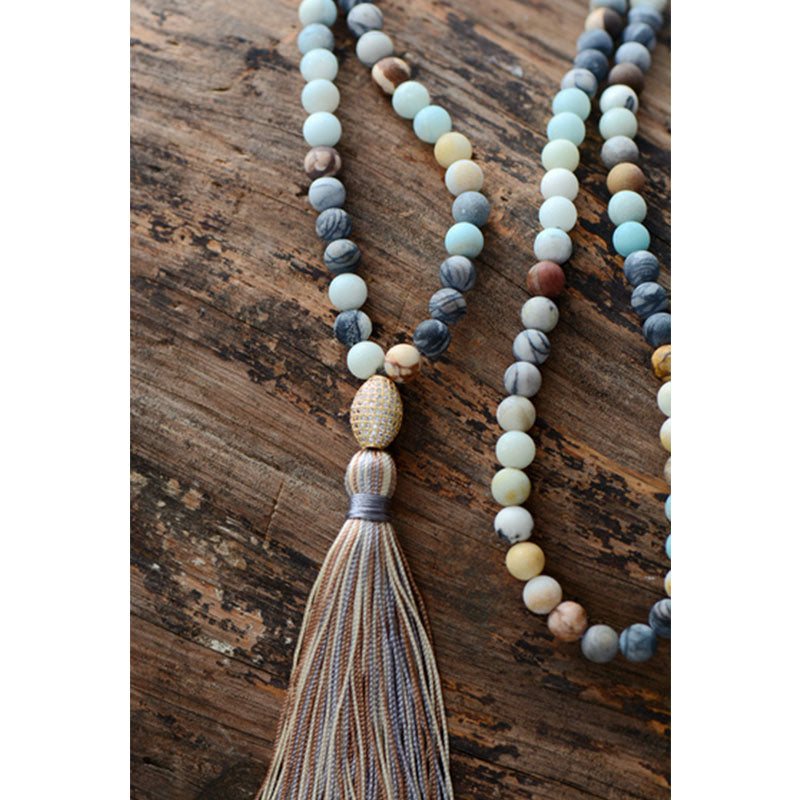 Micro Paved Cubic Zirconia Tassel Necklace Micro Paved Cubic Zirconia Tassel Necklace