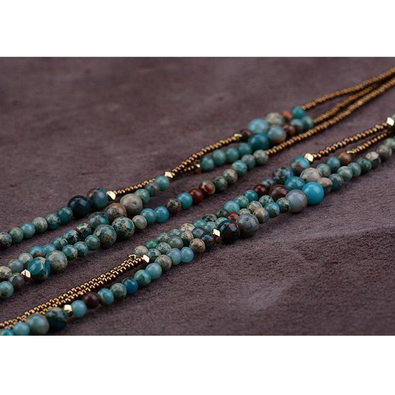 Seed Beads 3 Layered Necklace Seed Beads 3 Layered Necklace