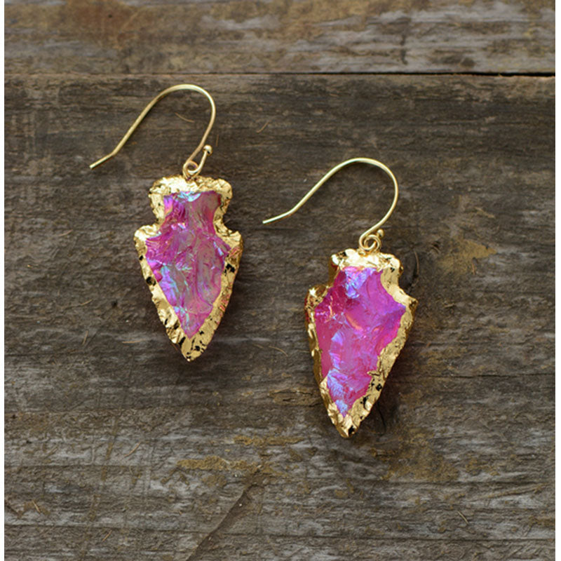 Quartz Arrow Ahead Earrings Quartz Arrow Ahead Earrings