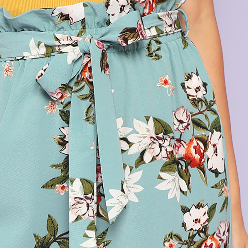 Ruffle Trim Wide Pants Ruffle Trim Wide Pants