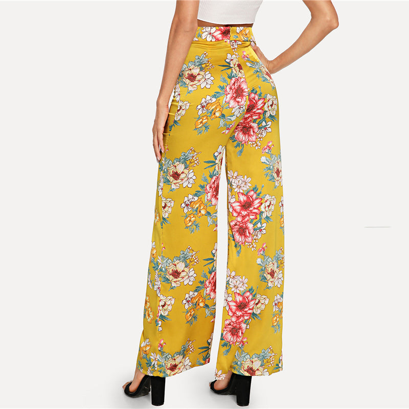 Multicolor Beach Wide Pants Multicolor Beach Wide Pants