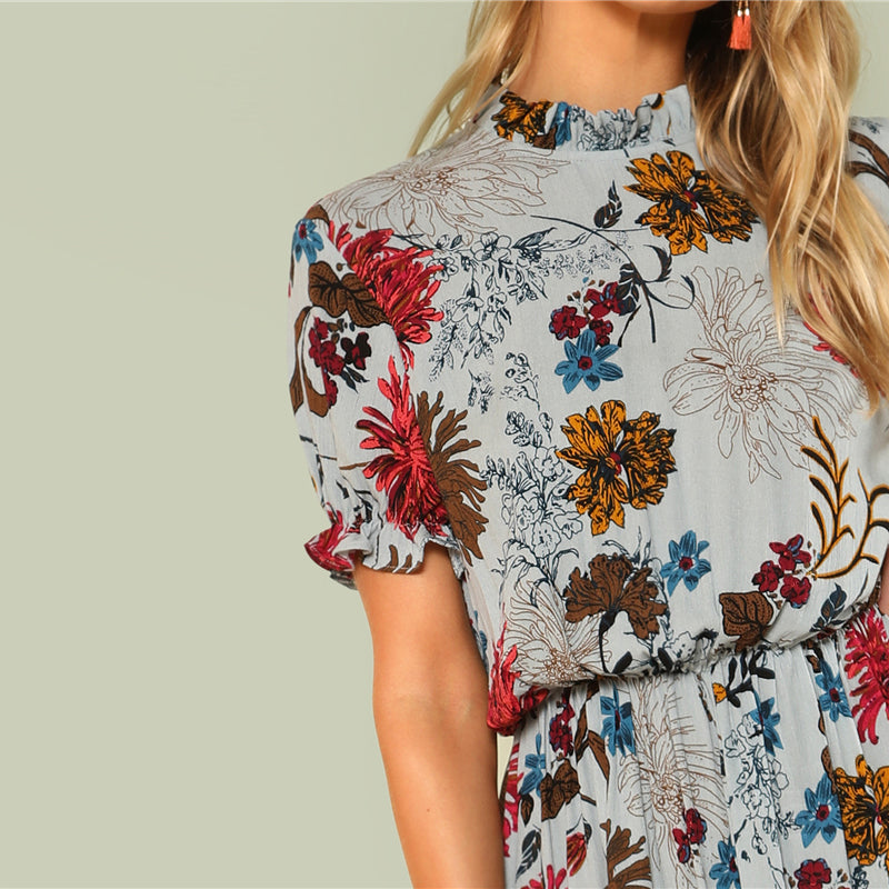 Cuff Mock Neck Dress Cuff Mock Neck Dress