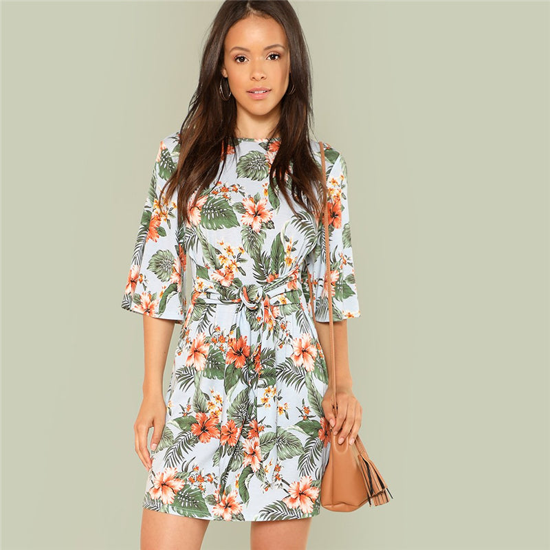 Beach Floral Print Dress Beach Floral Print Dress