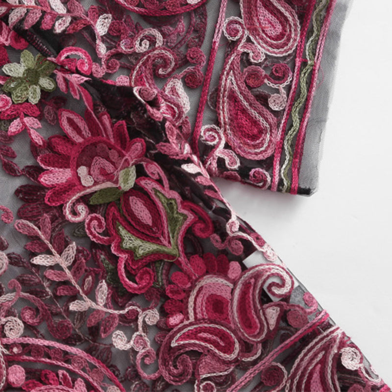 Flower Embroidery Top Flower Embroidery Top