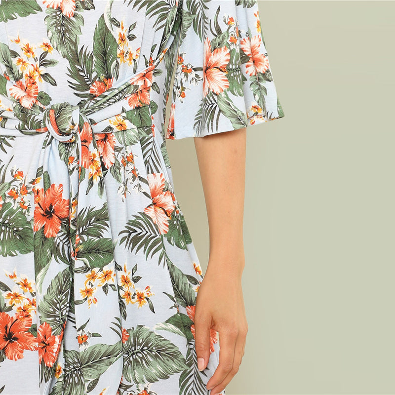 Beach Floral Print Dress Beach Floral Print Dress