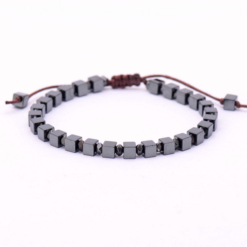 Square Natural Stone Bracelet