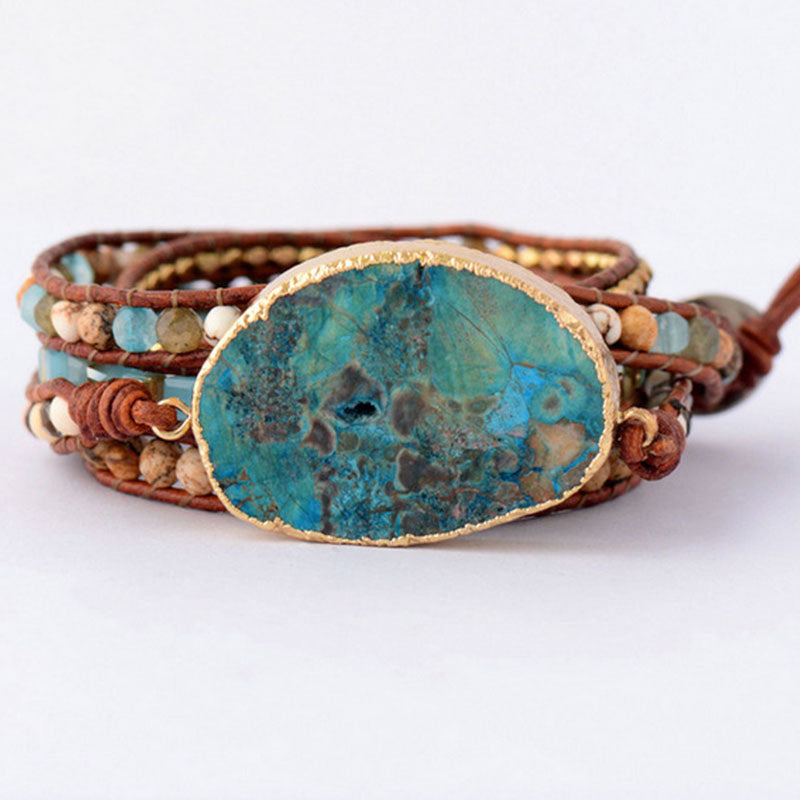 Gilded Stone Bracelet