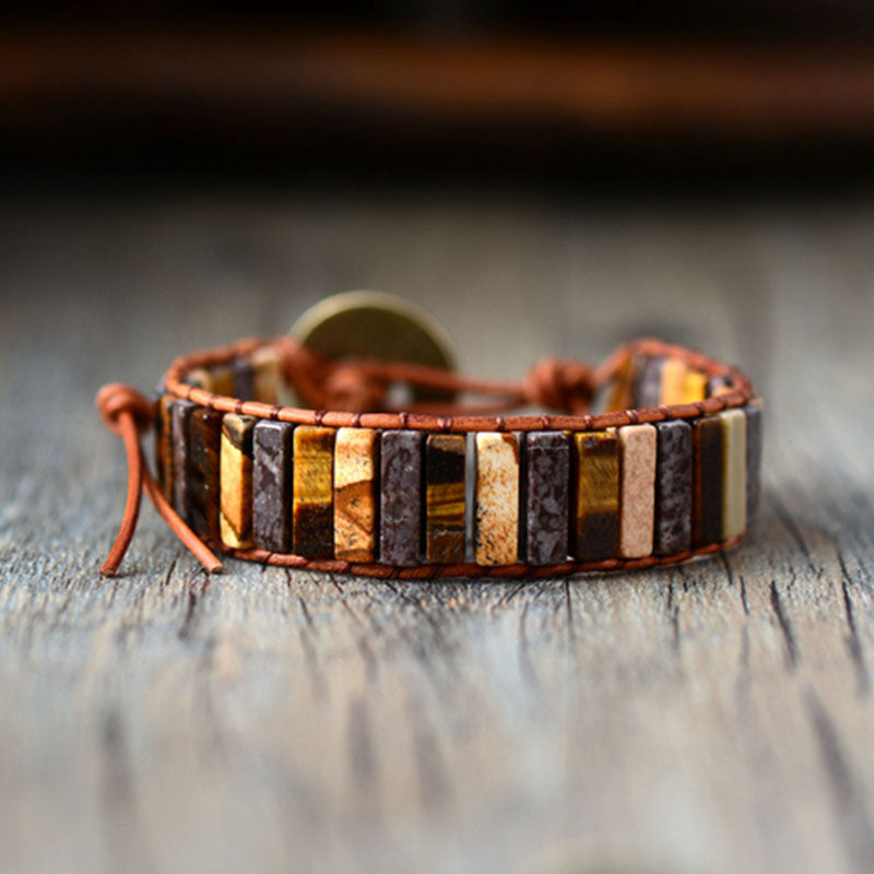 Vintage Leather Cuff Bracelet