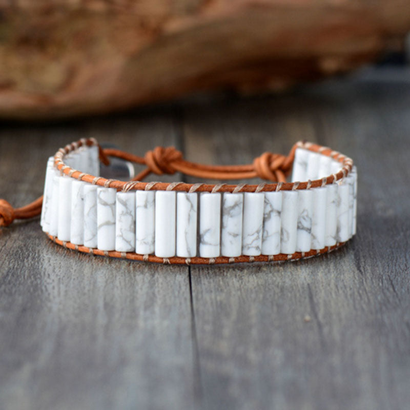 Howlite Wrap Bracelet