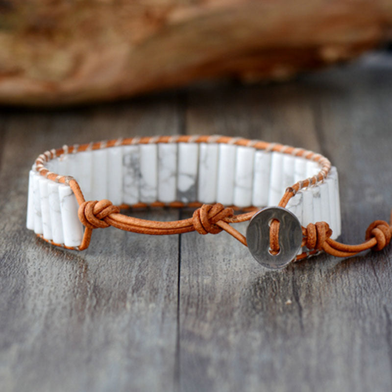 Howlite Wrap Bracelet