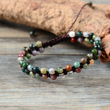 Faceted India Braided Bracelet