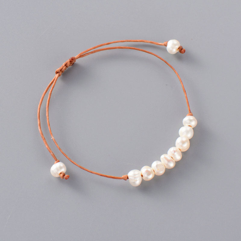 Classic Pearls Adjustable Bracelet