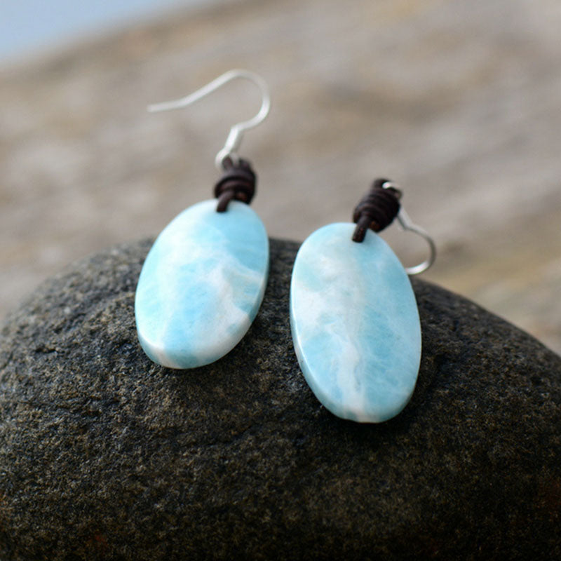 Amazonite Vintage Earrings