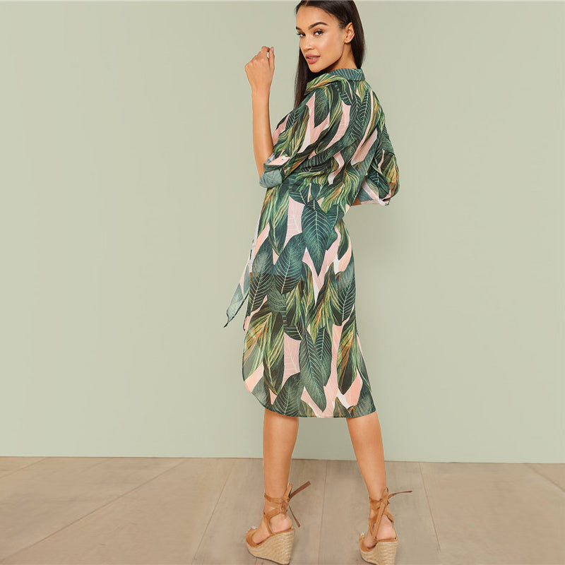 Asymmetrical Hem Blouse